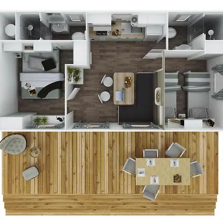 Mobile Homes In Camp Soline At Biograd, With Sand- And Pebble Beach Casa vacanze *